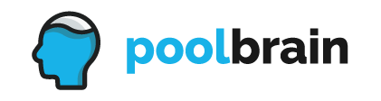 Pool Brain Image Logo